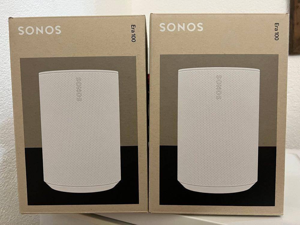 2x originele Sonos Era 100 doos – wit, Audio, Tv en Foto, Luidsprekers, Ophalen, Overige typen, Nieuw, Sonos