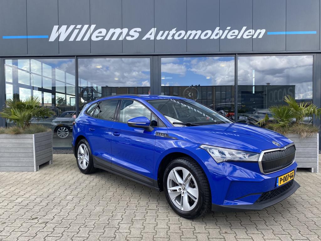 Skoda Enyaq iV 60 Cruise Control, App-Connect & Climate Cont, Automaat, Achterwielaandrijving, Gebruikt, Zwart