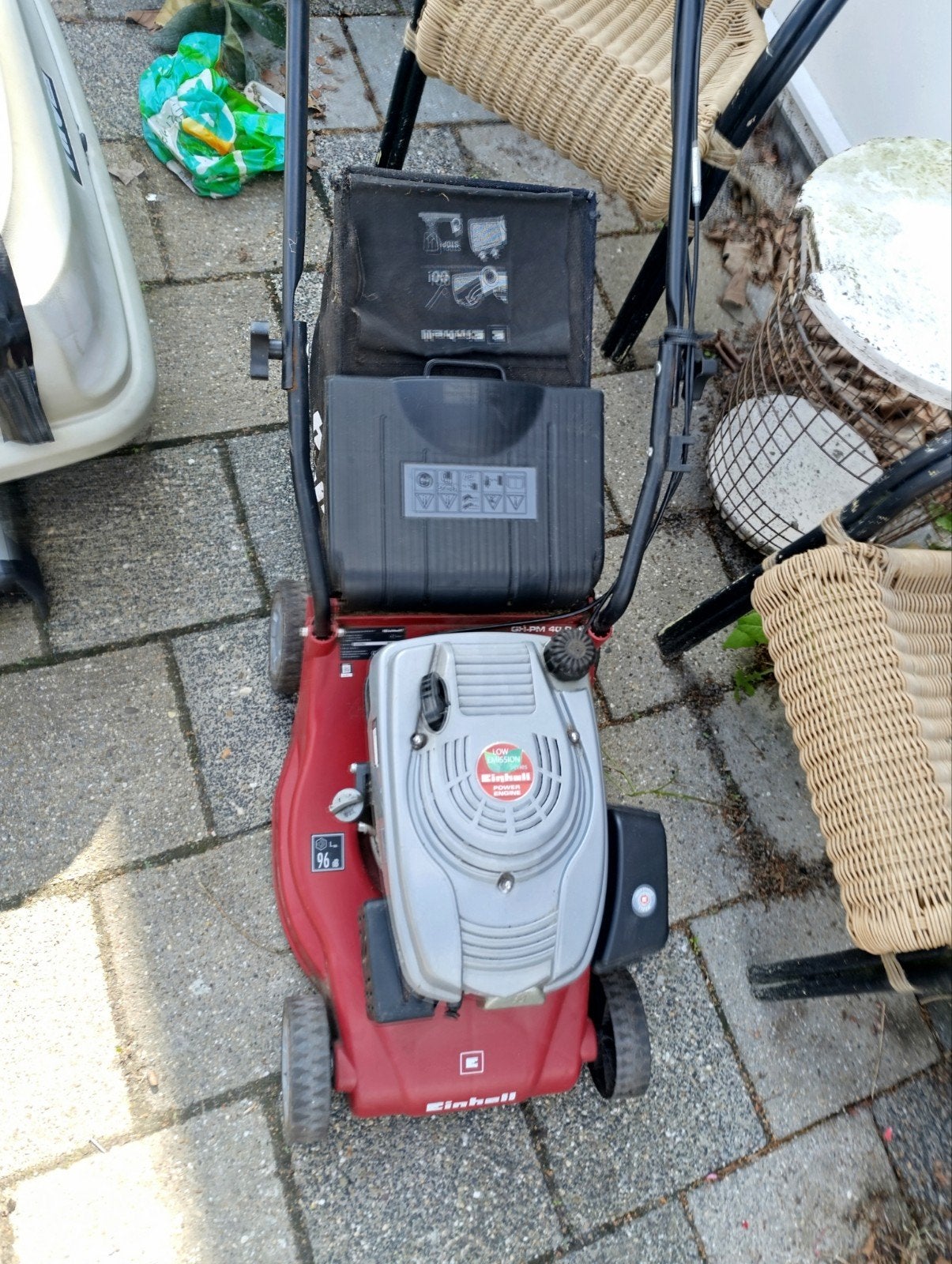 Goedwerkende Einhell Benzine Grasmaaier, Ophalen, Gebruikt, Einhell, Opvangzak