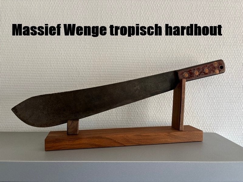 massief edel houten messenstandaard mes knife zakmes messen, Ophalen of Verzenden, Zo goed als nieuw