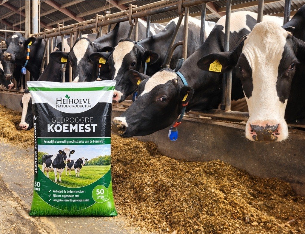 Gedroogde koemest gehygiëniseerd recht van de boerderij, Tuin en Terras, Aarde en Mest, Ophalen of Verzenden, Mest