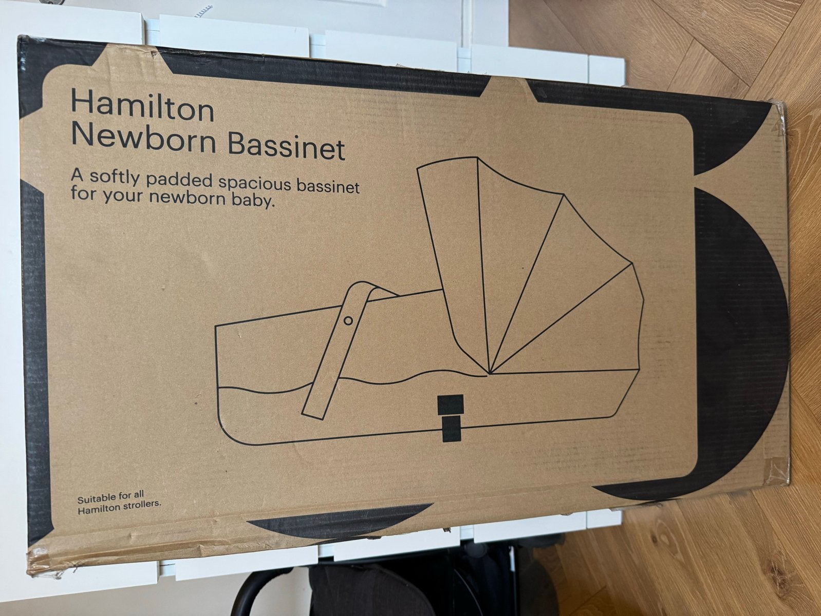 Hamilton Reiswieg - Zacht gevoerde wieg voor pasgeborenen, Nieuw, Met reiswieg, Ophalen, Kinderwagen