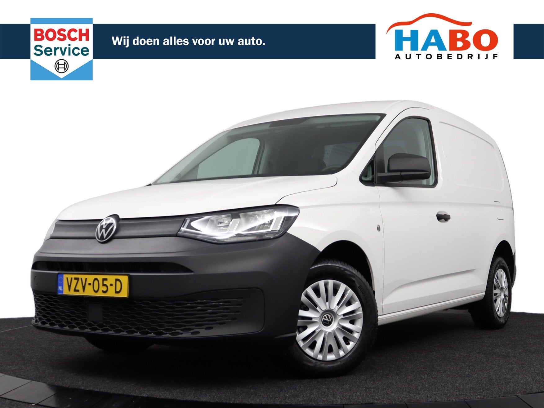 Volkswagen Caddy Cargo 2.0 TDI TREND L1H1 AC/CRUISE/APPLE.CA, Auto's, Stof, Gebruikt, Volkswagen, Wit