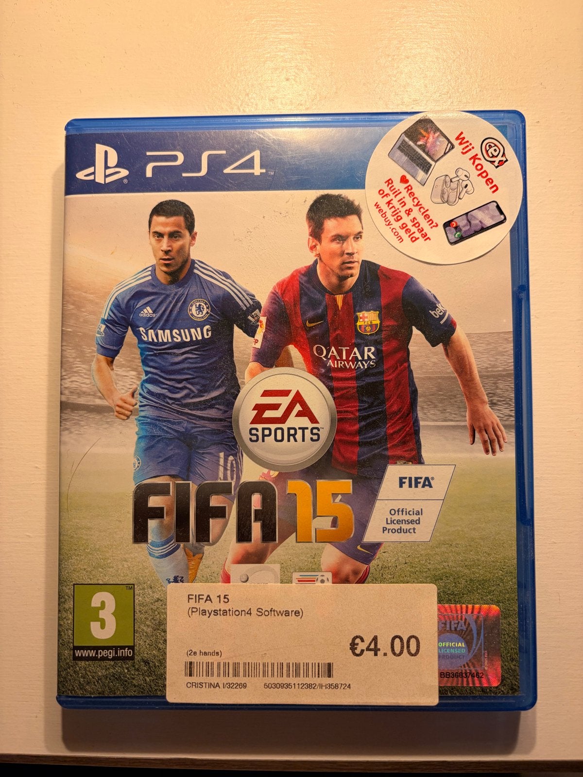 FIFA 15 PS4, Gebruikt, Eén computer, Ophalen of Verzenden, Sport