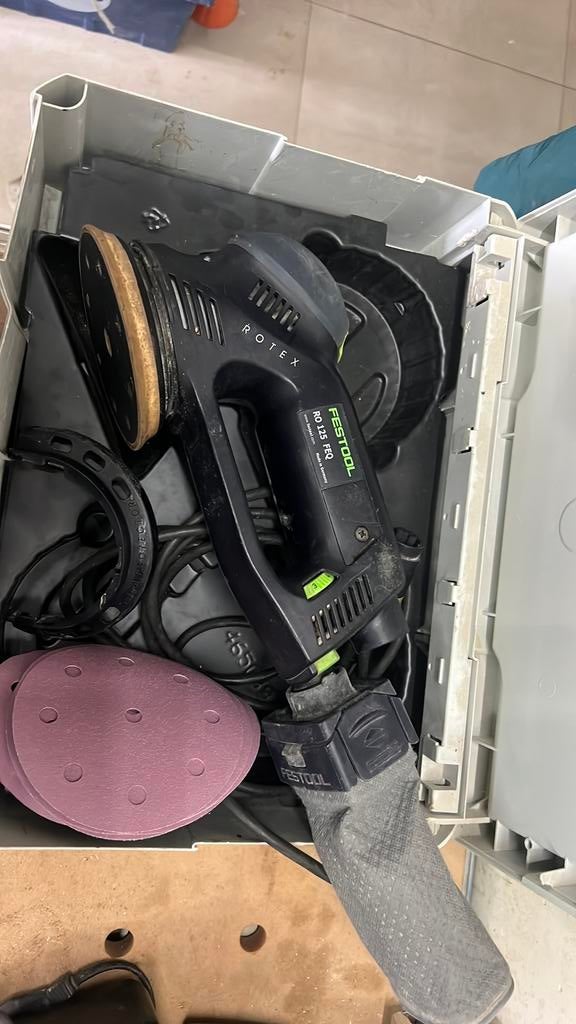 Festool ro 125 rotex, Doe-het-zelf en Verbouw, Gereedschap | Schuurmachines, Ophalen of Verzenden, Zo goed als nieuw, Minder dan 600 watt