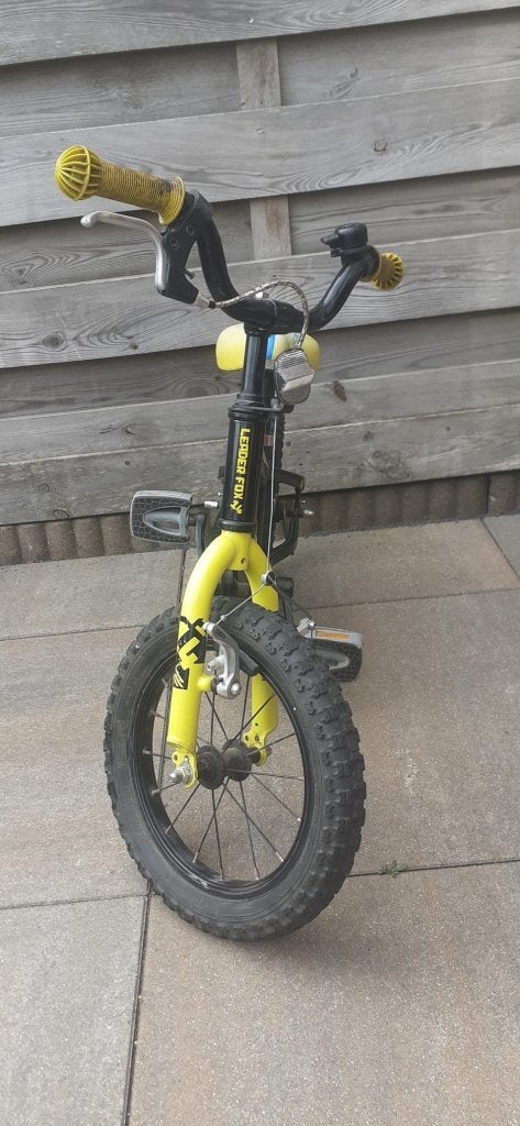 jongens fiets 14 inch, Fietsen en Brommers, Terugtraprem, Gebruikt, 14 inch of minder, Handrem