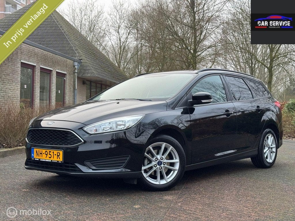 Ford Focus Wagon 1.0 Titanium NAP/NWE APK/NAVI/LMV/1E EIG, Auto's, 101 pk, Gebruikt, Euro 6, Zwart