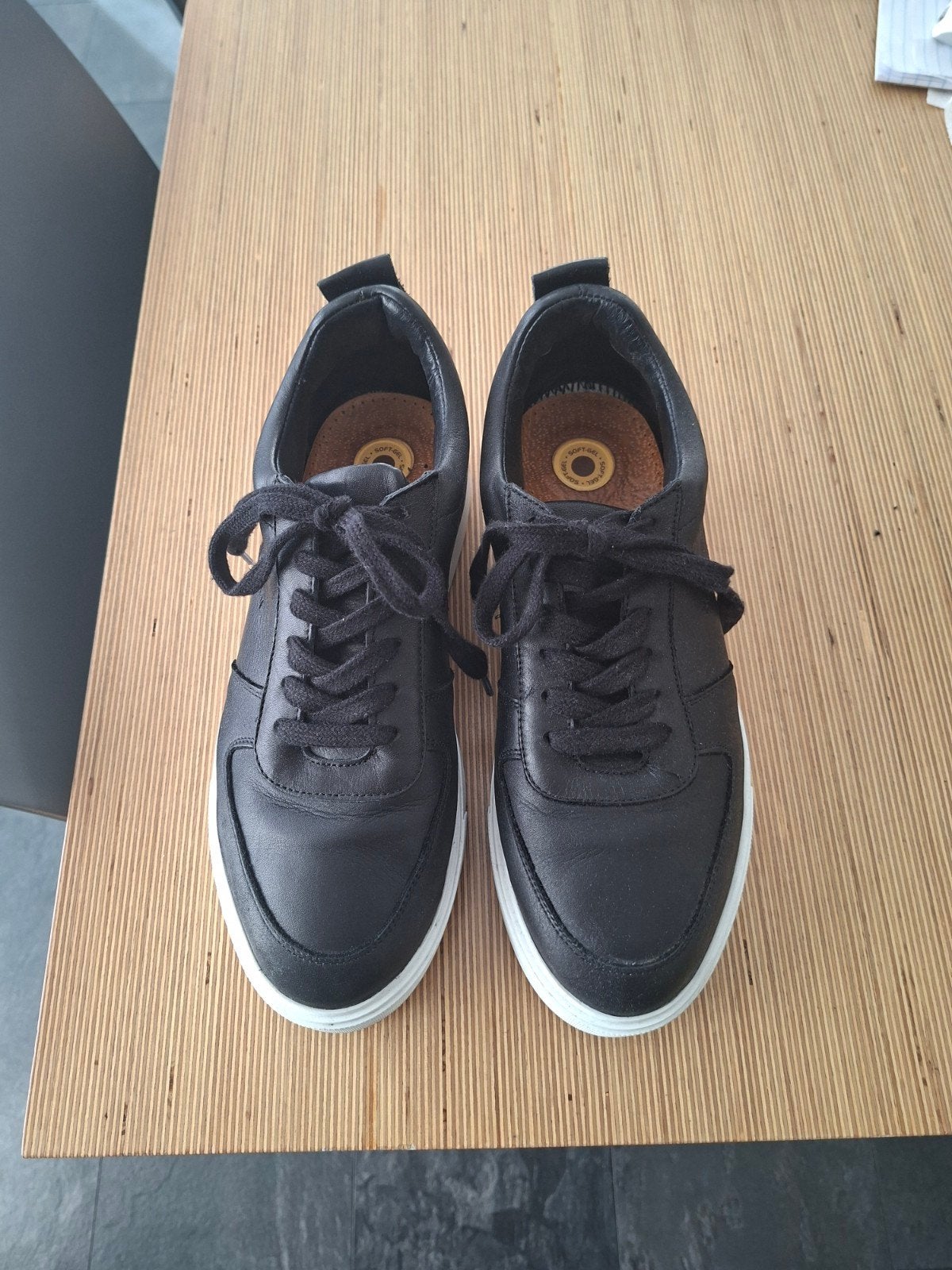 Sacha zwarte leren sneakers - Maat 42, Verzenden, Zwart, Sacha, Sneakers of Gympen