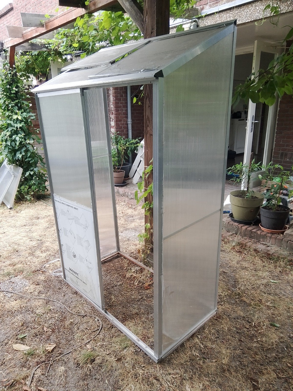 Muurkas / Balkonkas - Aluminium/Polycarbonaat (2 stuks), Ophalen, Polycarbonaat, Aluminium