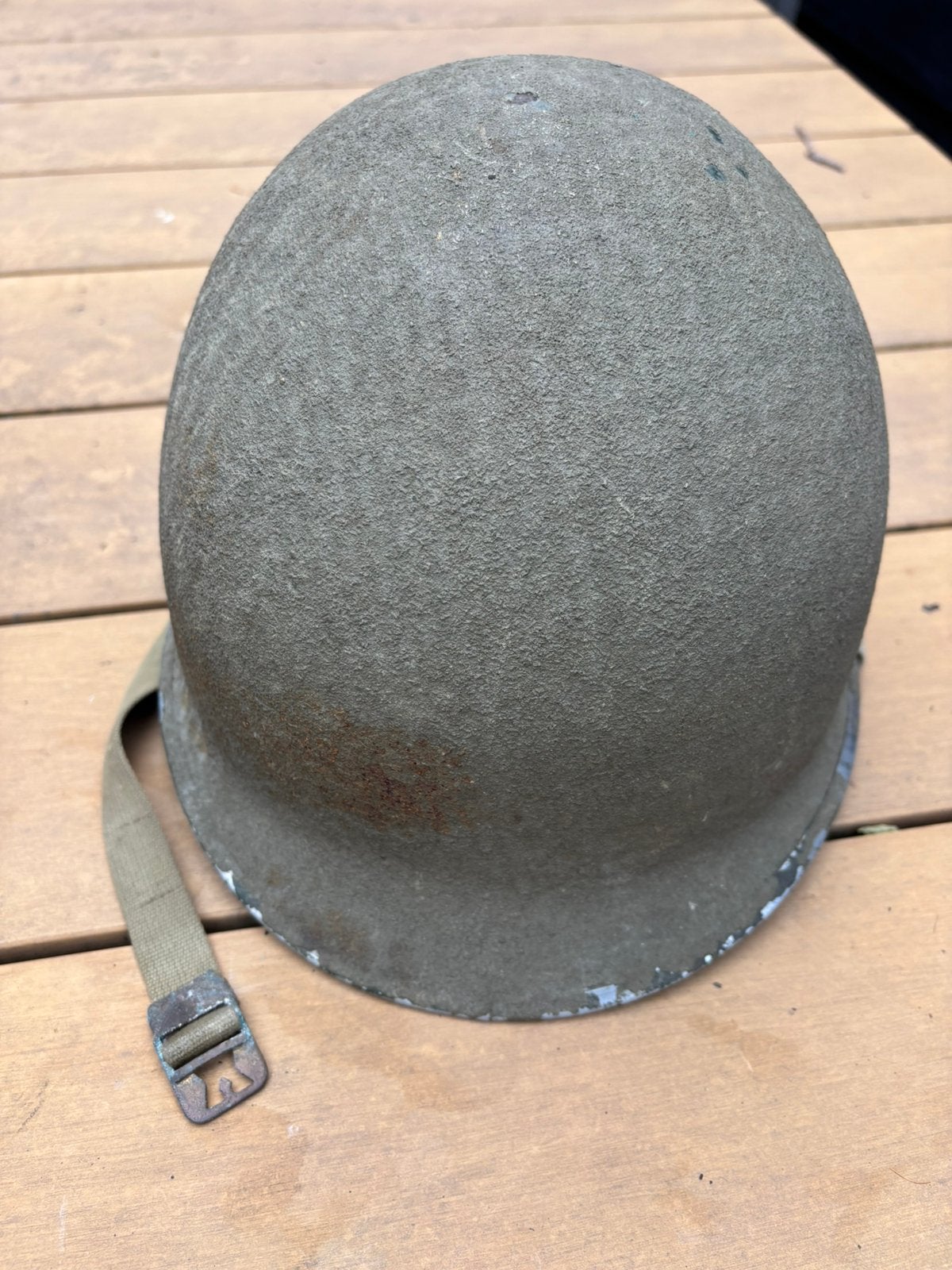 US Amerikaanse fixed bale M1 helm, Verzamelen, Ophalen of Verzenden, Amerika, Helm of Baret