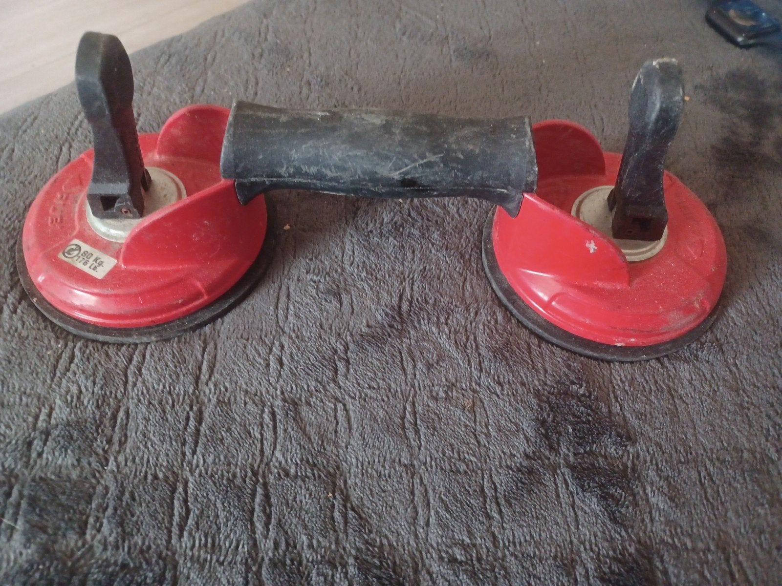 Tegeltiller zuignap 80kg, Ophalen of Verzenden, Gebruikt