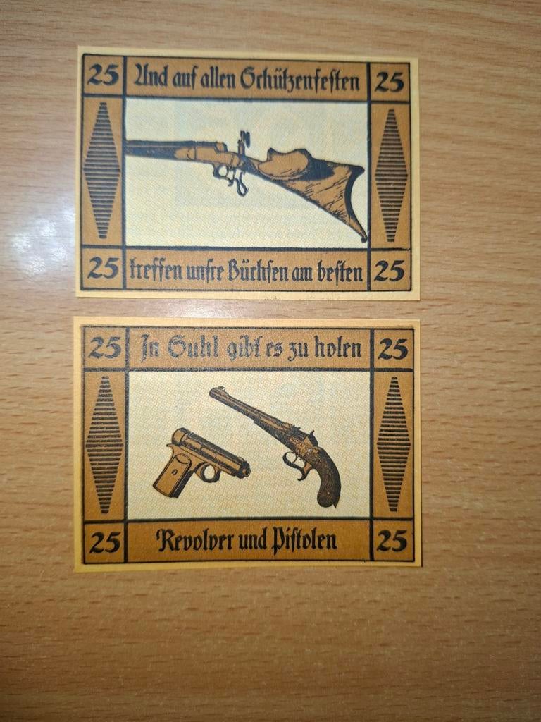 Duits Notgeld Suhl Noodgeld, Ophalen of Verzenden, Duitsland