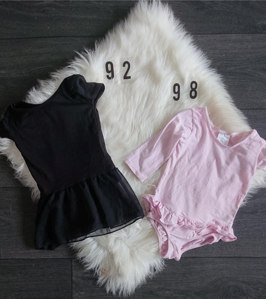 Twee ballerina pakjes maat 92/98, Ophalen of Verzenden, Gebruikt, Meisje, Sport- of Zwemkleding