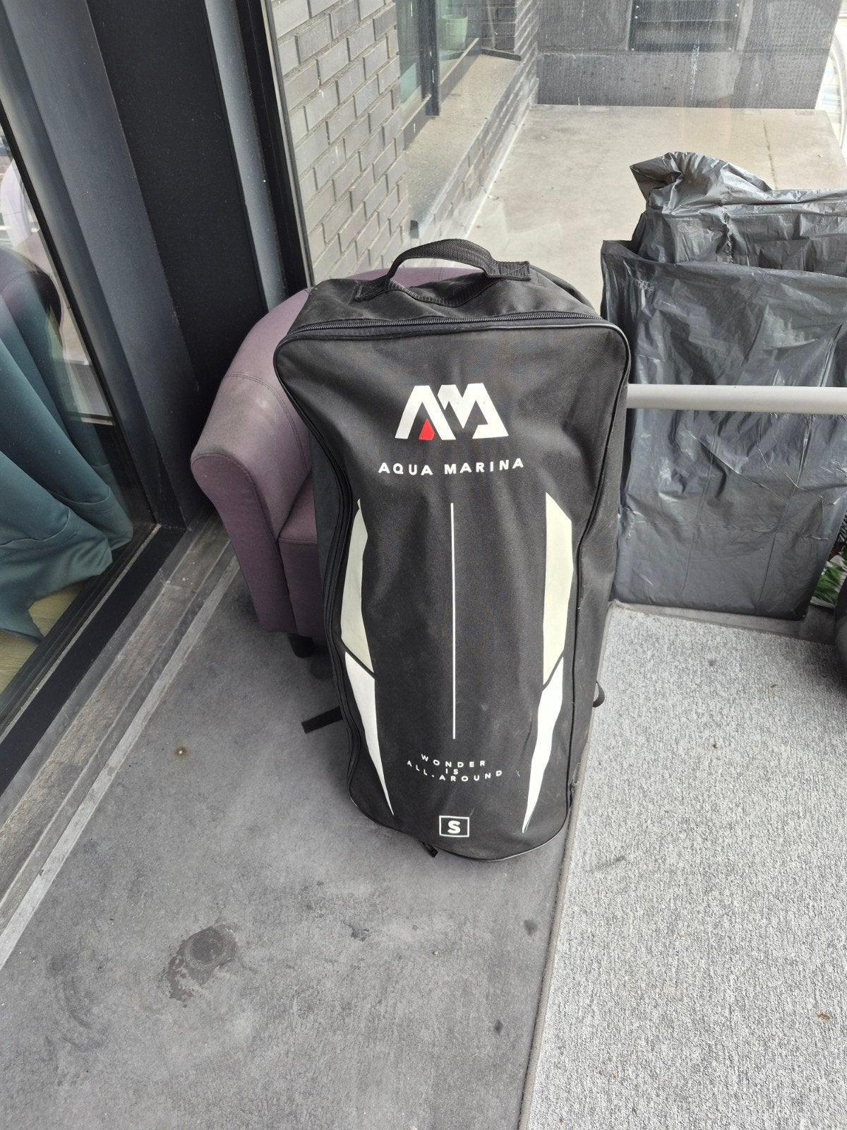 Aqua Marina SUP Board Vapor met vin, leash en tas, Watersport en Boten, Ophalen of Verzenden, Gebruikt, SUP-boards