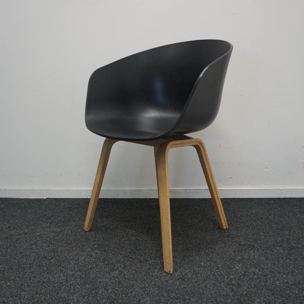 HAY About a Chair AAC22 Design Stoel | Zwart | Eiken, Hout, Gebruikt, -, Zwart