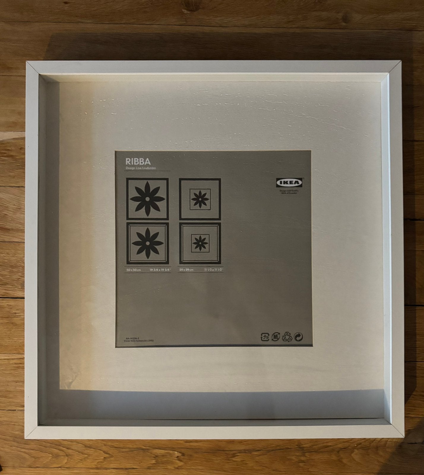 2 stuks IKEA RIBBA Fotolijst Wit - 50x50 cm, Huis en Inrichting, Woonaccessoires | Lijsten, Ophalen, 50 cm, Zo goed als nieuw
