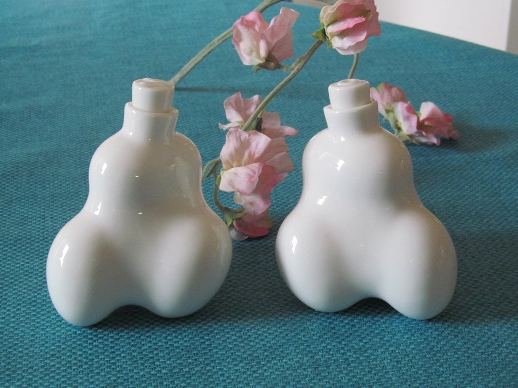 Porcelain Oil & Vinegar Dispensers Egg Schaped Wysiwyg, Huis en Inrichting, Overige merken, Keramiek, Overige typen, Nieuw