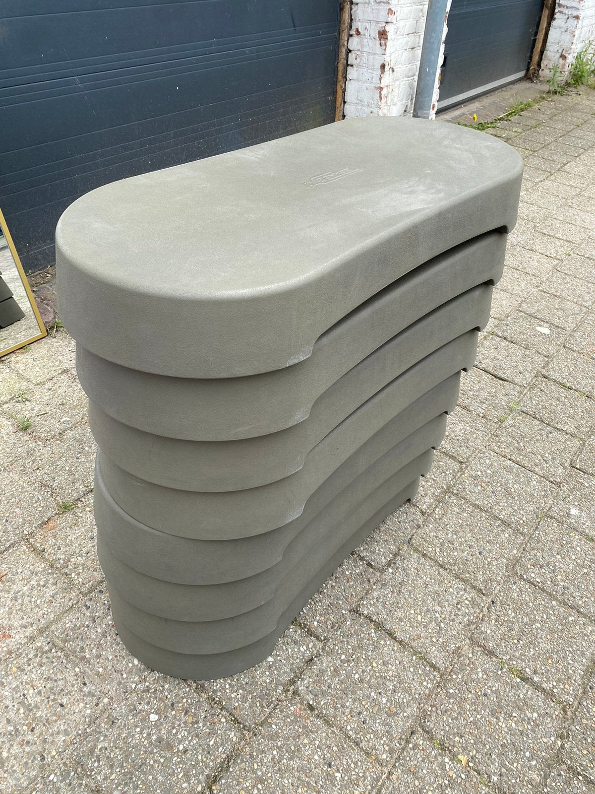 TechnoGym step platforms (8 stuks), Sport en Fitness, Ophalen, Zo goed als nieuw, Stepapparaat
