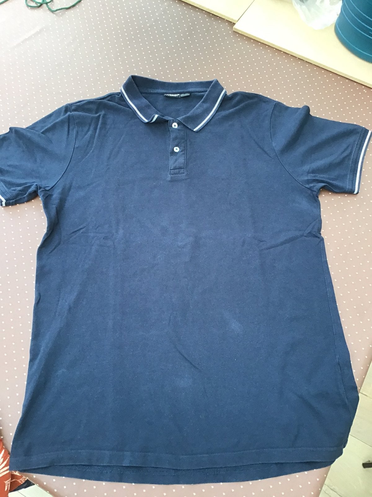 Blauwe polo L, Ophalen of Verzenden, Gedragen, Blauw