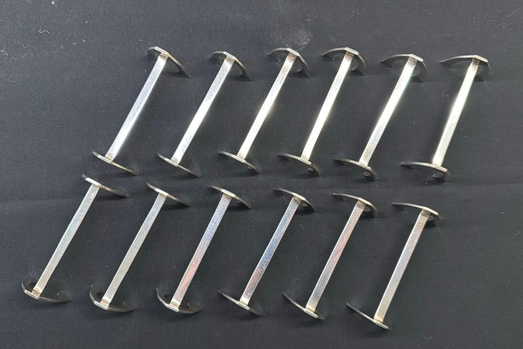 Set van 12 vintage verzilverde messenleggers Gero 90, Antiek en Kunst, Ophalen of Verzenden