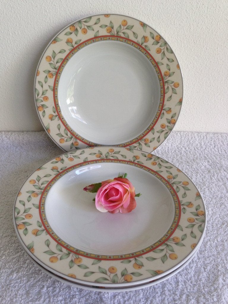 🍊3 Mooie Diepe Borden KOFFIETIJD ART-DESIGN., Huis en Inrichting, Overige merken, Ophalen of Verzenden, Zo goed als nieuw, Bord(en)