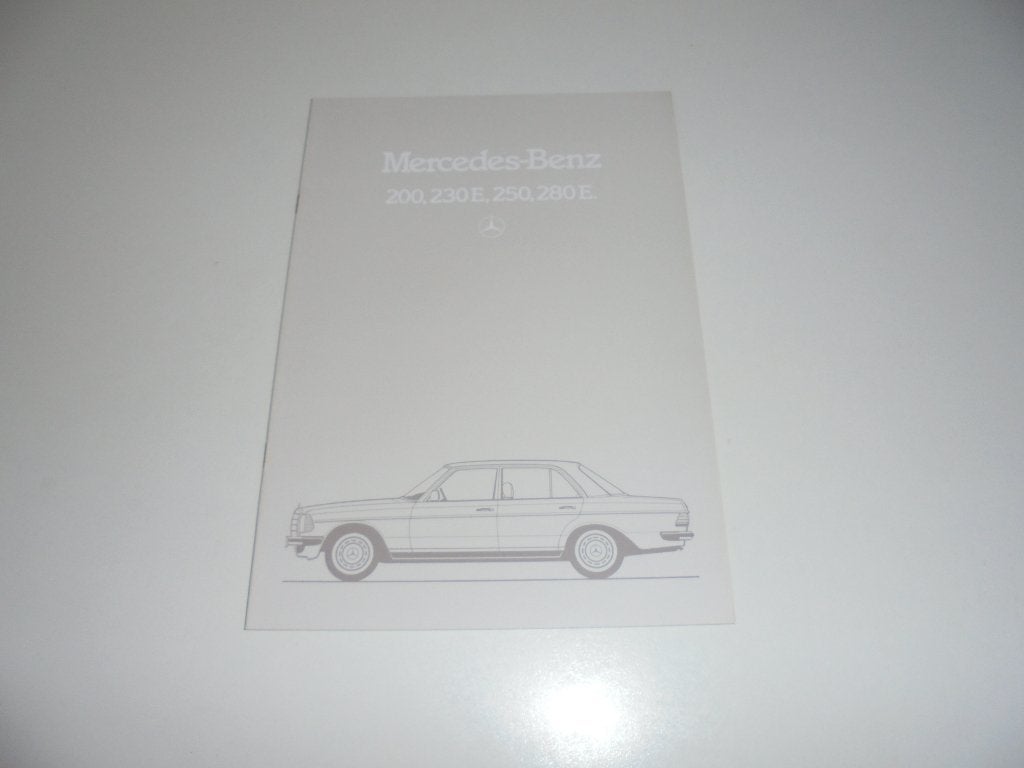 brochure Mercedes W123 200-280E   1984, Ophalen of Verzenden, Zo goed als nieuw, Mercedes