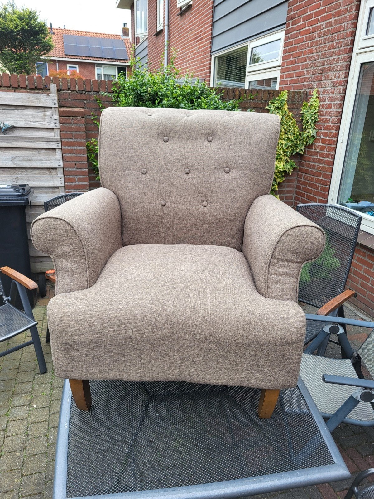 Comfortabele fauteuil, Ophalen, 75 tot 100 cm, Zo goed als nieuw, Klassiek, Tijdloos