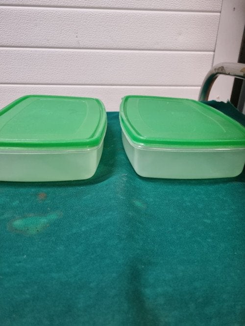 broodtrommels opbergbakken groene deksel, Ophalen of Verzenden, 'T Olde Gre-j, Info@toldegrej.nl, Endepoelstraat 20f Didam