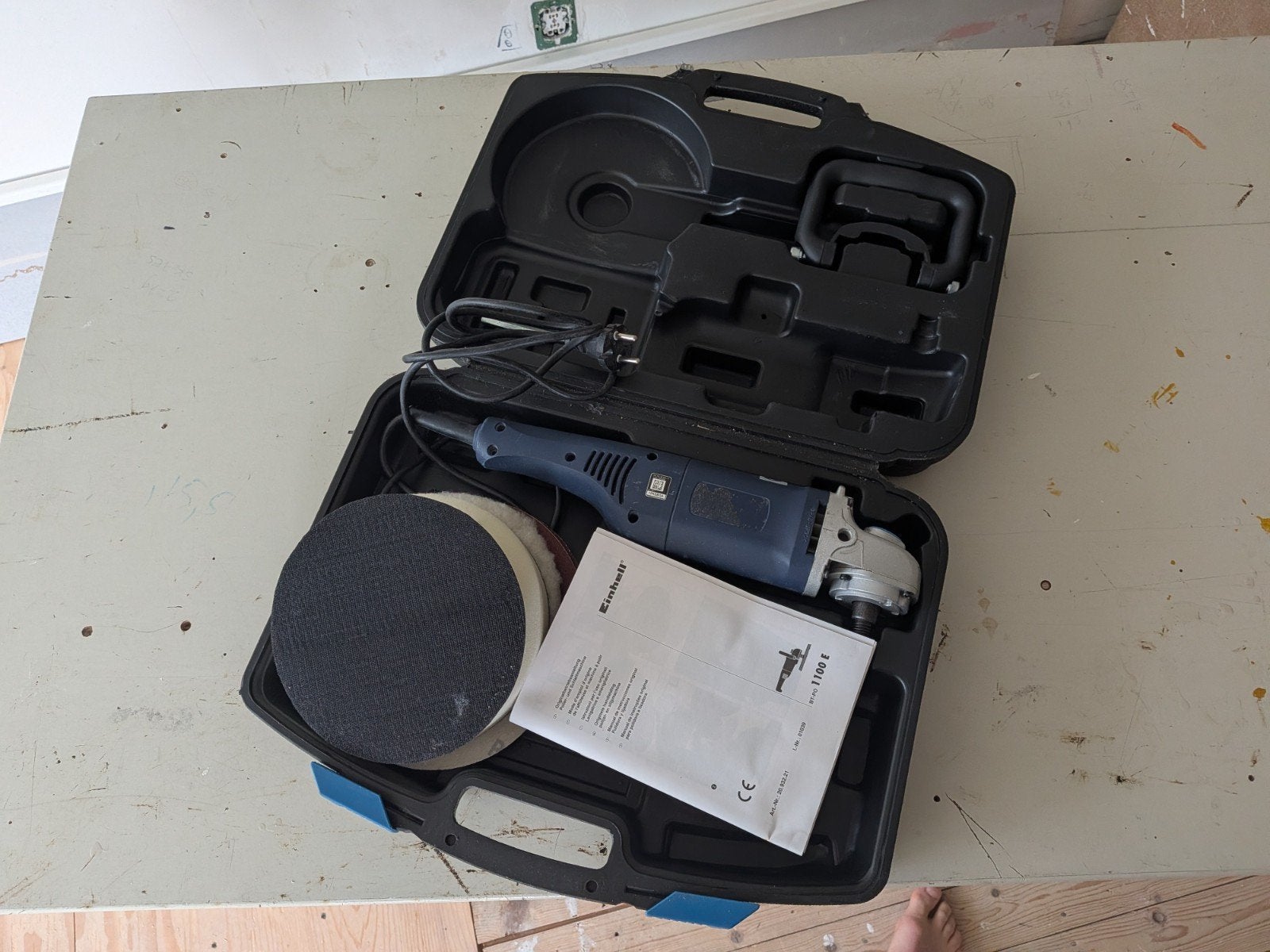 Einhell BT-PO 1100 E Polijstmachine met accessoires, Ophalen of Verzenden, Gebruikt, 600 tot 1200 watt, Overige typen