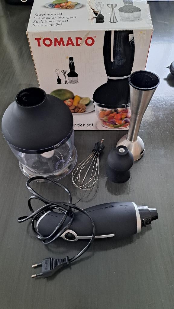 Staafmixer set, Minder dan 1 liter, Ophalen of Verzenden, Nieuw, 3 snelheden of meer