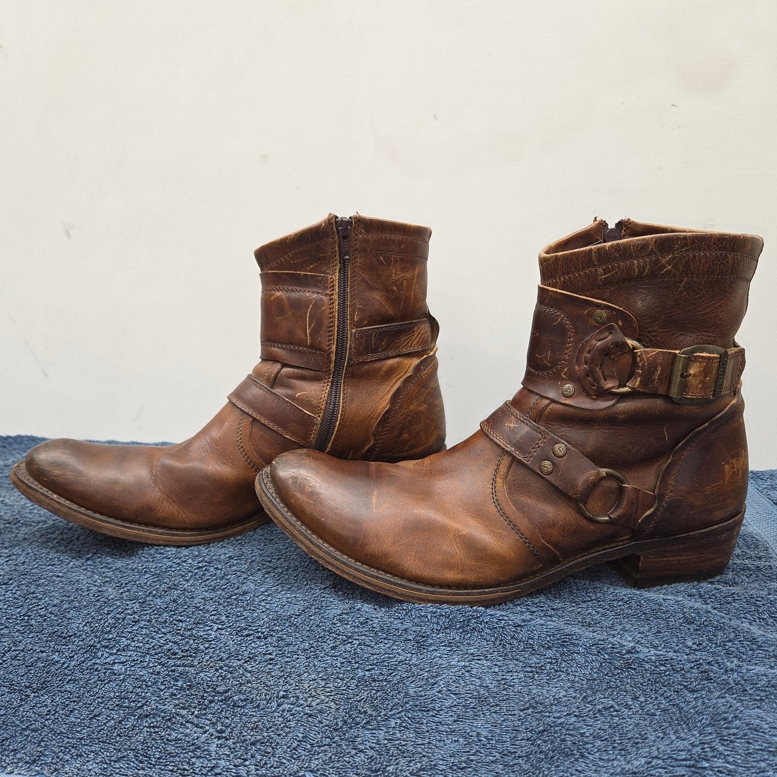 Sendra leren boots maat 45, Ophalen, Sendra, Bruin, Boots