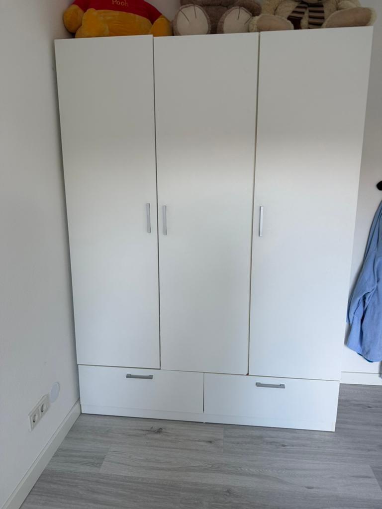 Keldingkast 3 deurs, met lades, Huis en Inrichting, Kasten | Kledingkasten, Ophalen, 100 tot 150 cm, Zo goed als nieuw, 150 tot 200 cm