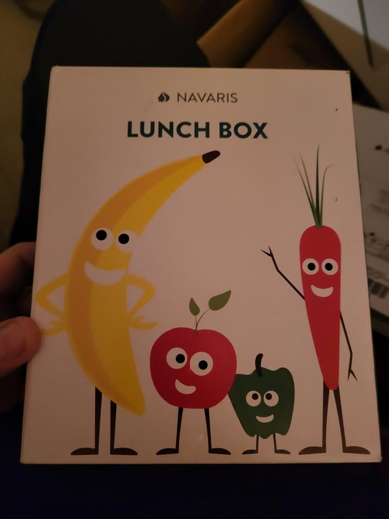 Navaris Lunchbox - Groen met vakjes, Groen, Kunststof, Nieuw, Ophalen of Verzenden