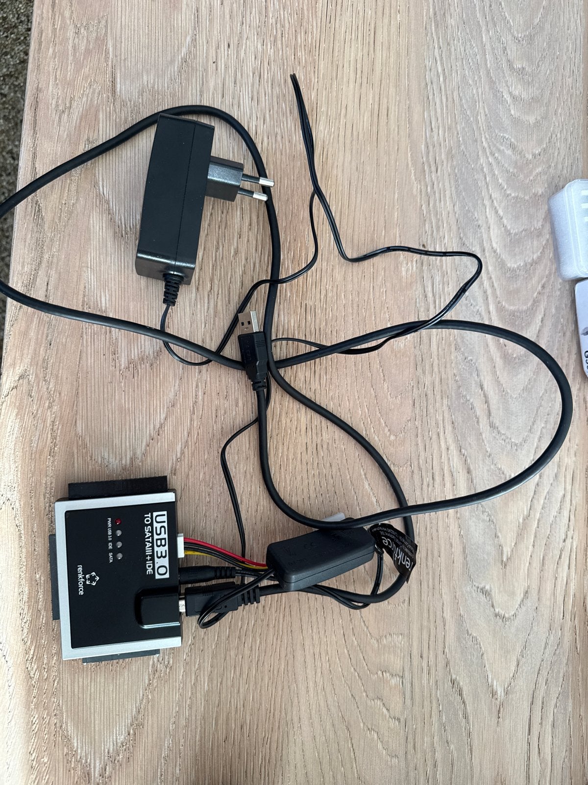 Renkforce USB 3.0 naar SATAIII + IDE Adapter, Ophalen of Verzenden, Zo goed als nieuw