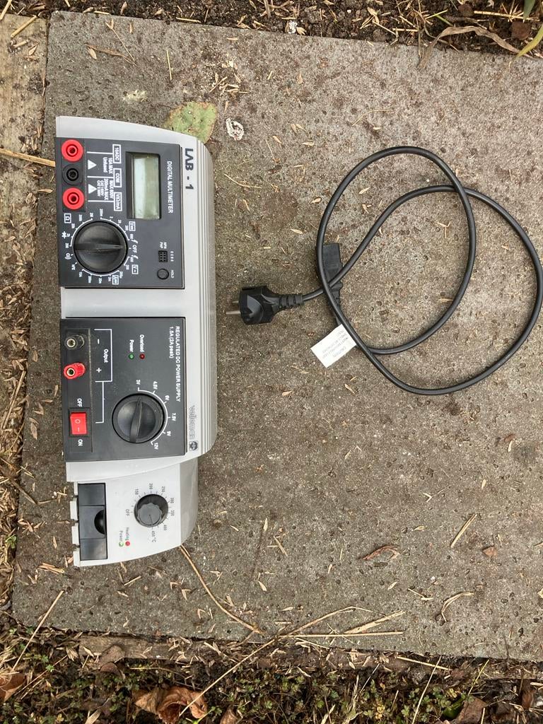 Velleman LAB-1 Digitale Multimeter & Voeding, Doe-het-zelf en Verbouw, Meetapparatuur, Ophalen of Verzenden, Gebruikt, Multimeter