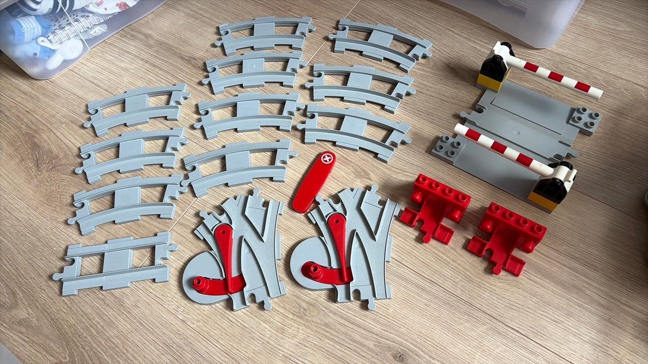 Duplo 10882 treinbaan uitbreidingsset, Ophalen of Verzenden, Gebruikt, Duplo
