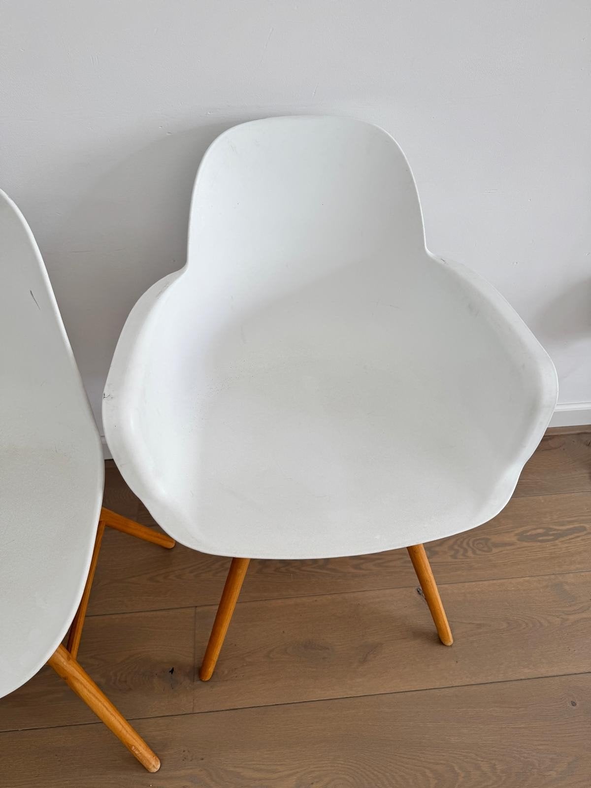 Set van Zuiver stoelen - Grijs, Wit, Groen, Huis en Inrichting, Stoelen, Hout, Gebruikt, Overige kleuren, Ophalen of Verzenden