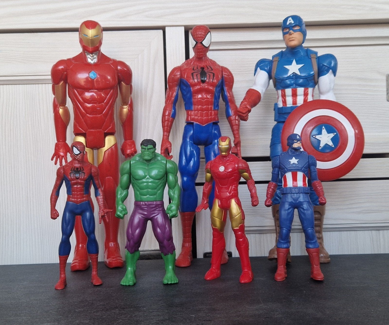 Marvel Avengers Actiefiguren - Iron Man, Spiderman, Hulk, Ophalen of Verzenden, Gebruikt
