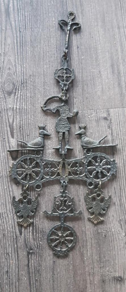 Mooie gietijzeren wanddecoratie - Vintage stijl, Metaal, Zwart, Vintage, Decoratieobject