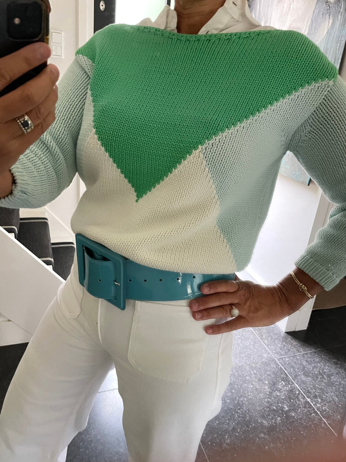 Essentiel Antwerp, super leuke katoenen trui, maat S/M, Ophalen of Verzenden, Zo goed als nieuw, Maat 38/40 (M), Groen