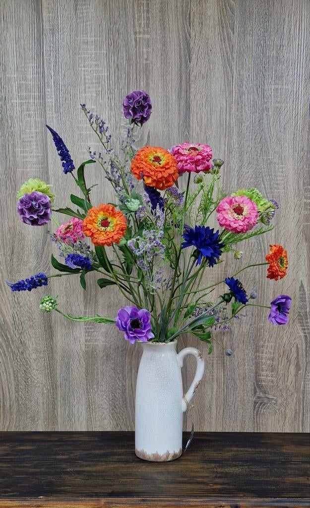 Veldboeket zijdebloemen - Zeer realistisch, ., Nieuw, Ophalen of Verzenden, .