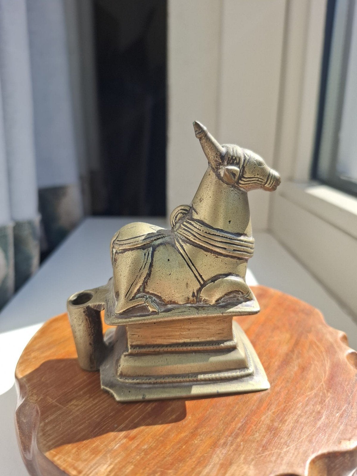 Antieke Nandi, India, Ophalen of Verzenden, Beeld, Brons
