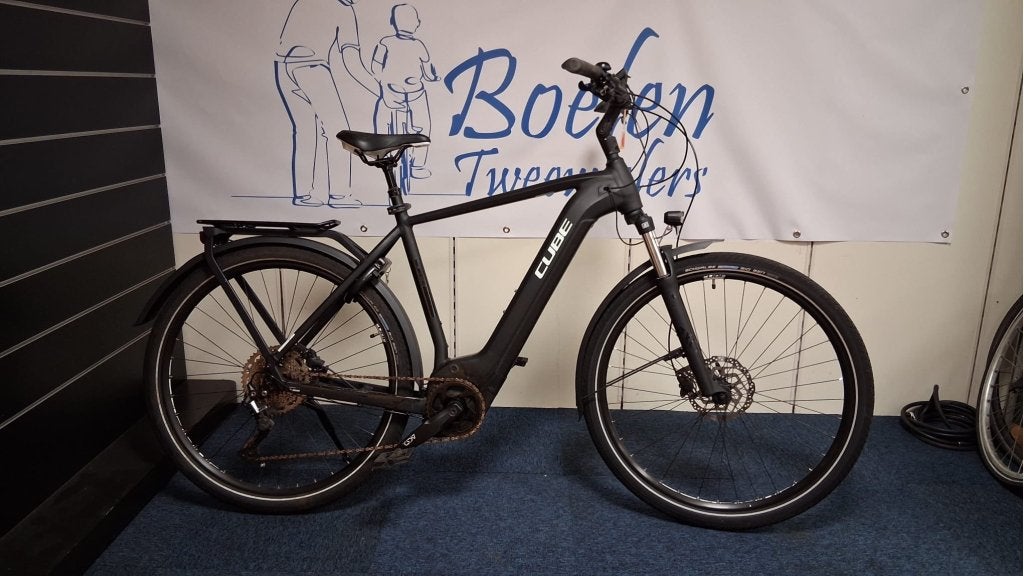 Cube Touring Hybrid Pro E-Bike 28/56 10v 500watt Bosch Zwart, Ophalen, Zo goed als nieuw, Info@cube-bikes.nl, Ganzenmarkt 2