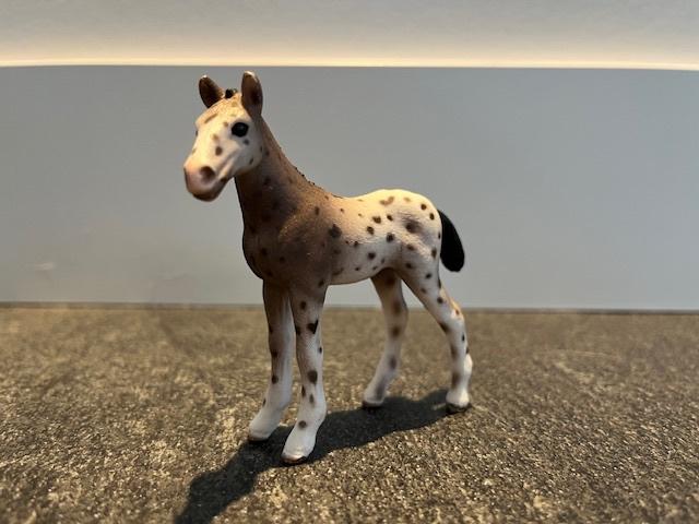 Schleich paarden 13760 Knabstrupper veulen, Ophalen of Verzenden, Zo goed als nieuw