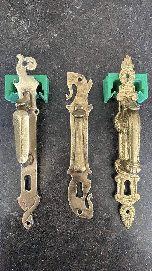 2xDuimklikmechanisme Klinken ANTIEK JUGENDSTIL / Art Nouveau, Ophalen of Verzenden