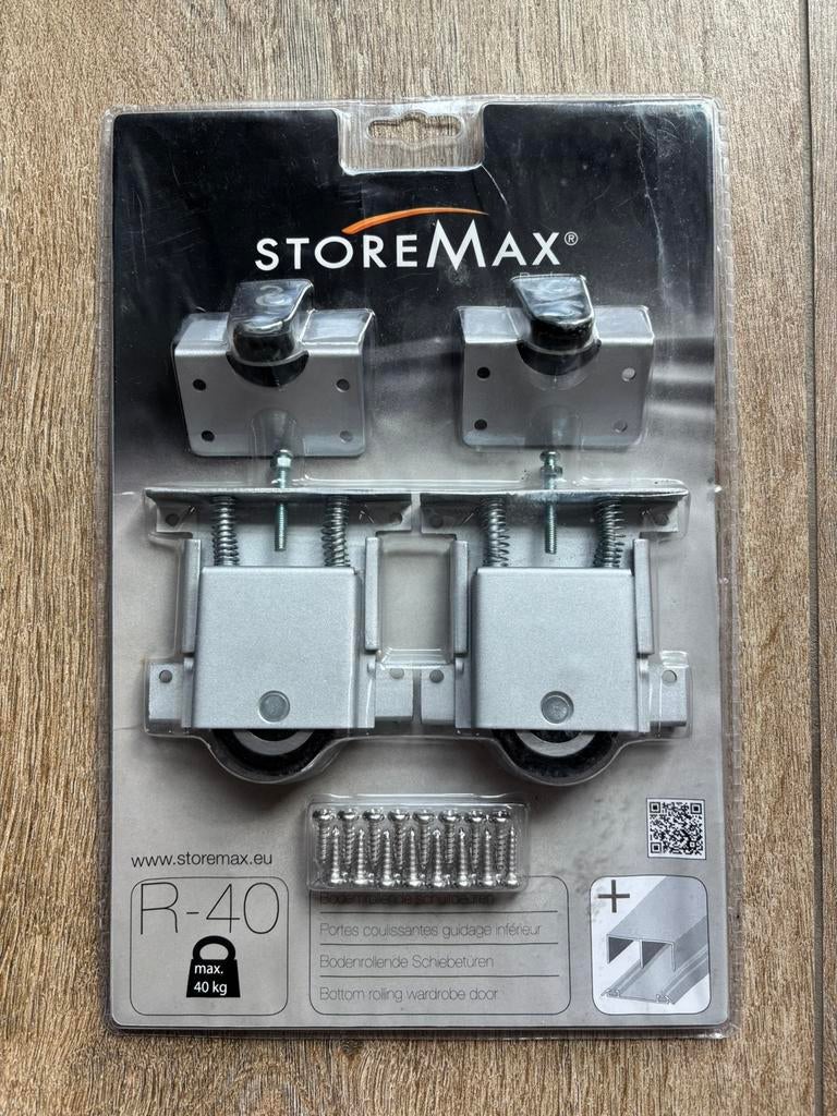 StoreMax rolsysteem R-40 voor bodemrollende schuifdeuren, Doe-het-zelf en Verbouw, Hang- en Sluitwerk, Ophalen of Verzenden, Nieuw