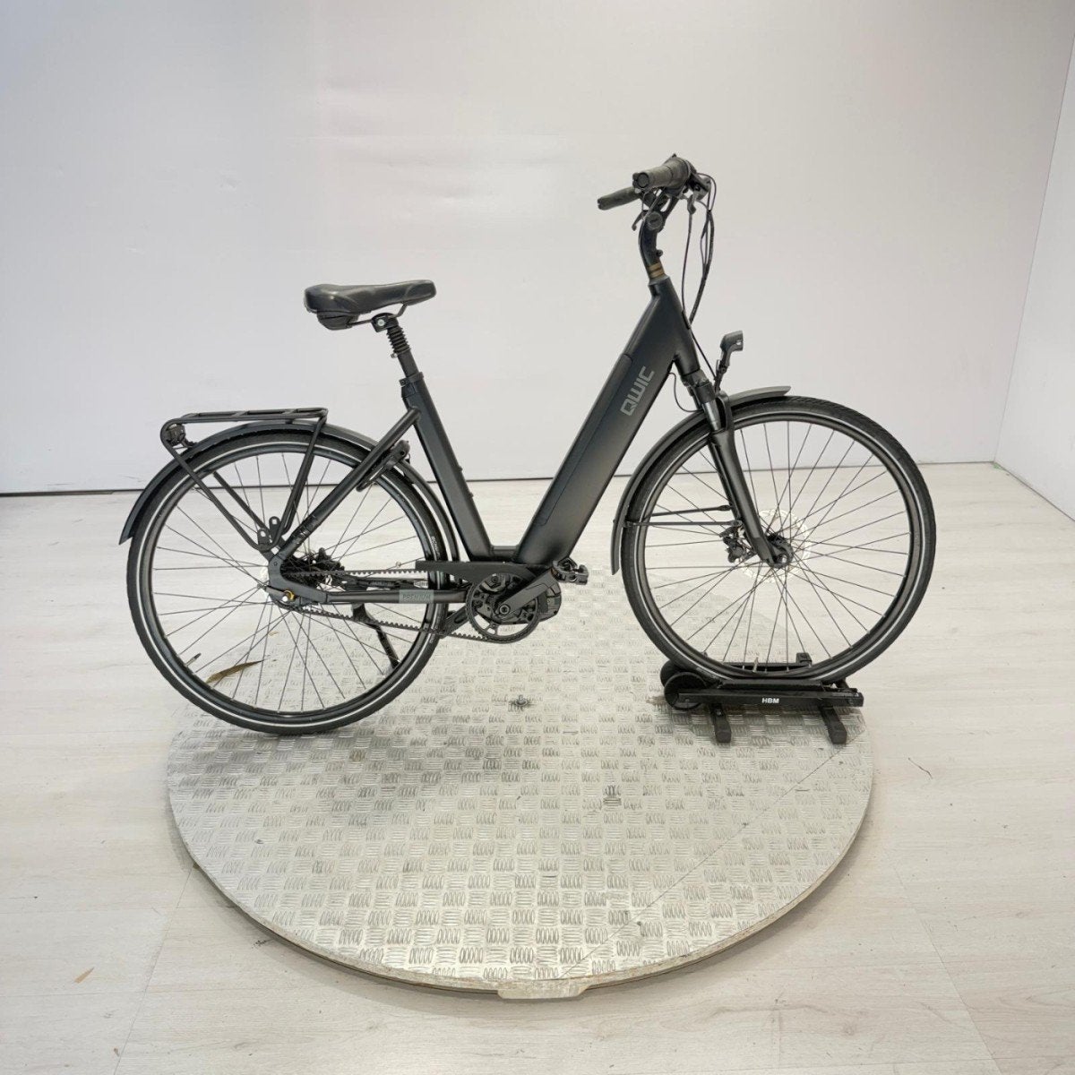 QWIC Premium I MN7+ | 10.201KM Dames Charcoal Black 54cm L, Fietsen en Brommers, Ophalen, Qwic, Gebruikt, -