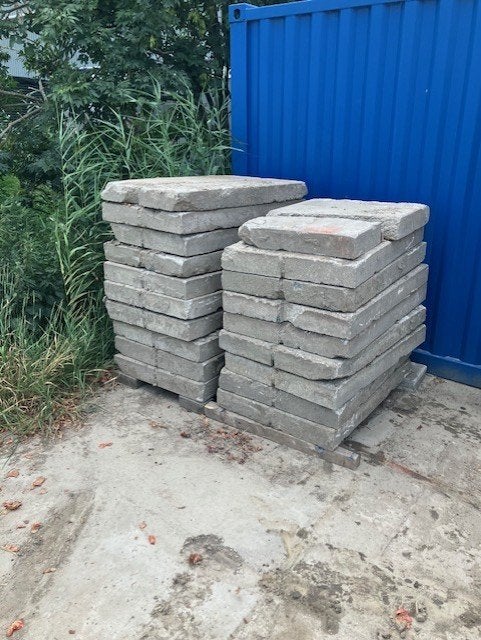 Betonplaten 80x120 €15, Tuin en Terras, Ophalen, Gebruikt, Overige typen, 10 m² of meer