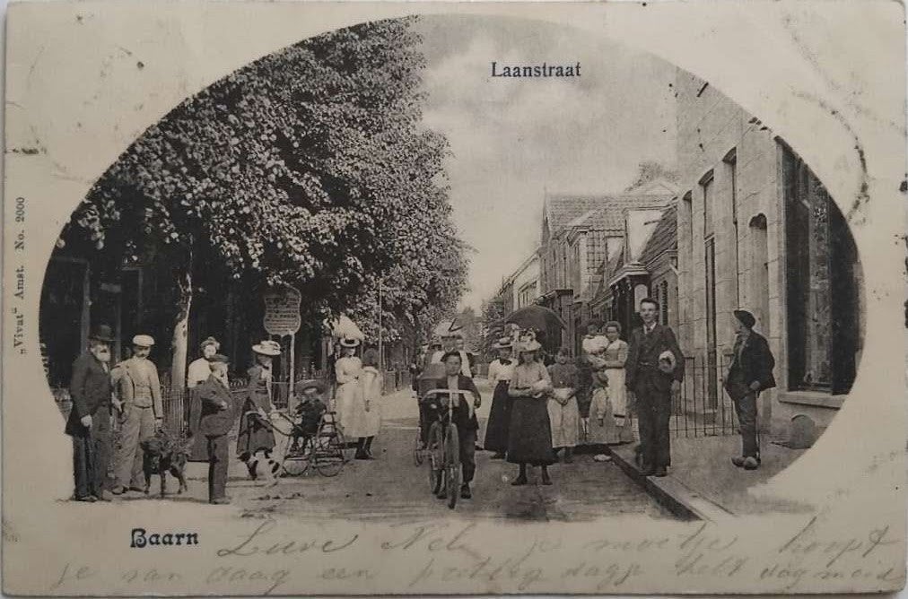 Baarn (Utrecht) - Laanstraat (1902), Verzamelen, Ophalen of Verzenden, Voor 1920, Gelopen, Utrecht