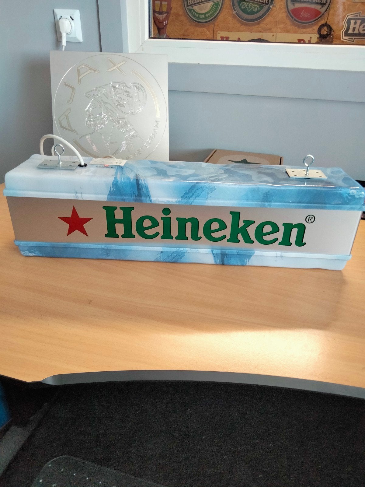 Heineken Lichtbak - Reclamebord, Ophalen, Zo goed als nieuw, Lichtbak of (neon) lamp